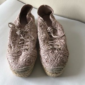 [new] Ralph Lauren Crochet Flatforms